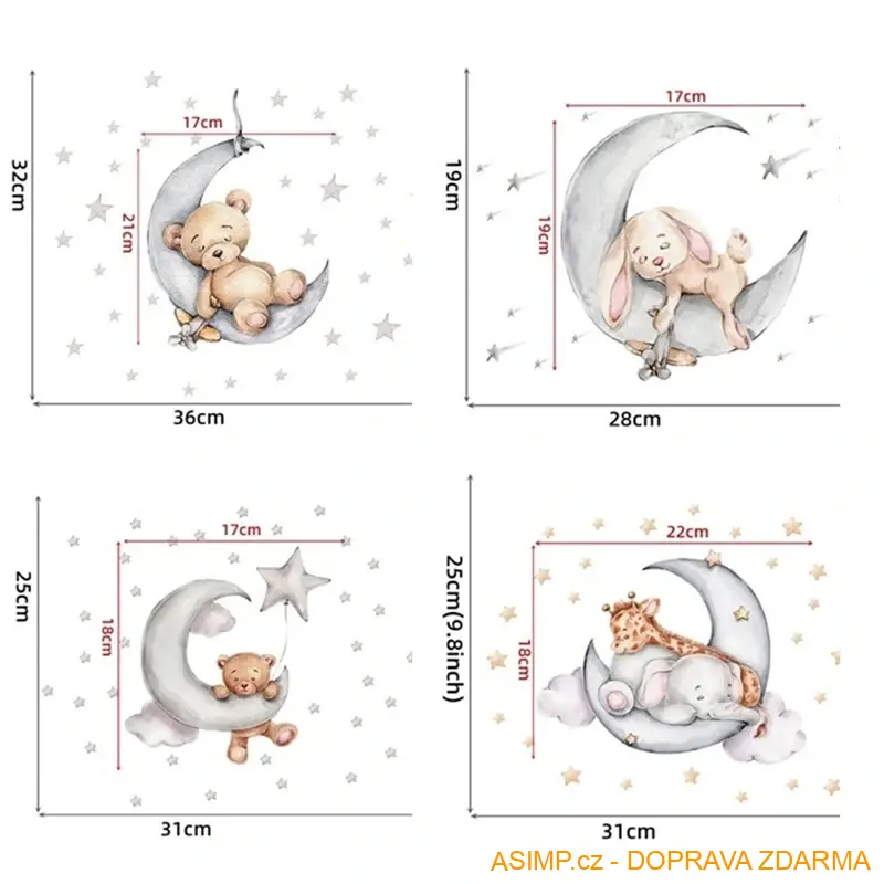 Dětská svíticí samolepka (varianta D) / A-004116 / DOPRAVA ZDARMA