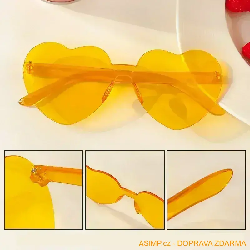 Dámské sluneční brýle - Srdce / ZA-000004