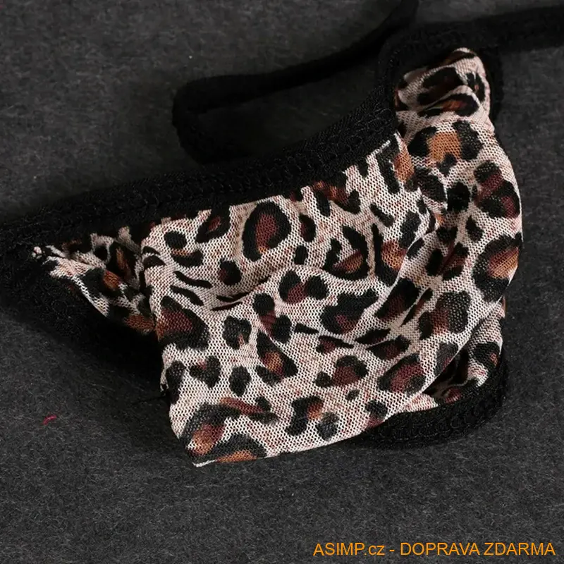 Pánská síťovaná erotická tanga (barva žlutá) / A-004138 / DOPRAVA ZDARMA