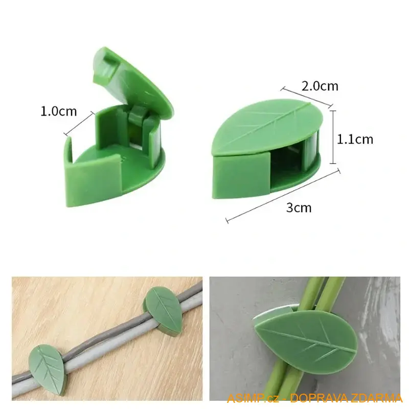 Samolepicí držáky popínavých rostlin (10 ks) / A-004083 / DOPRAVA ZDARMA