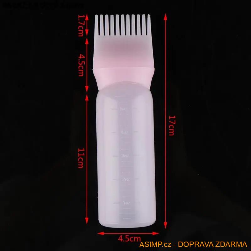 Aplikátor s hřebenem na barvení vlasů / A-003114a / DOPRAVA ZDARMA