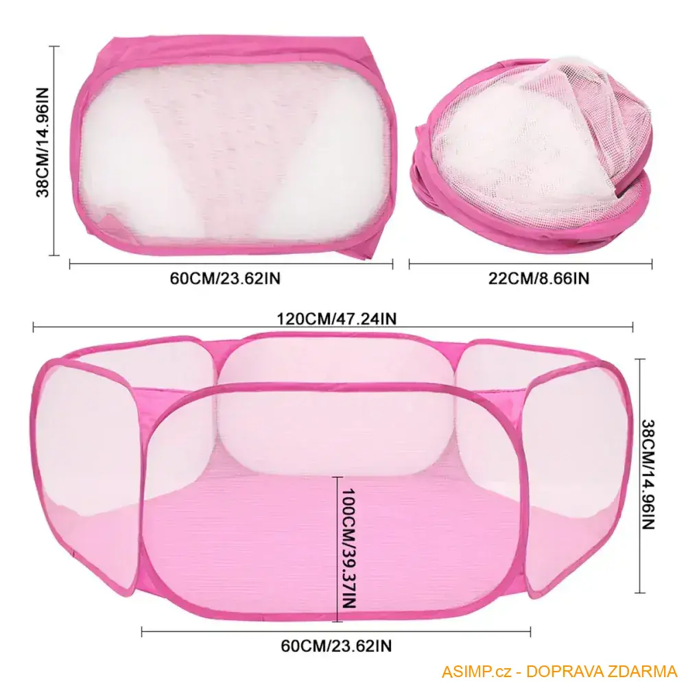 Skládací míčový bazén