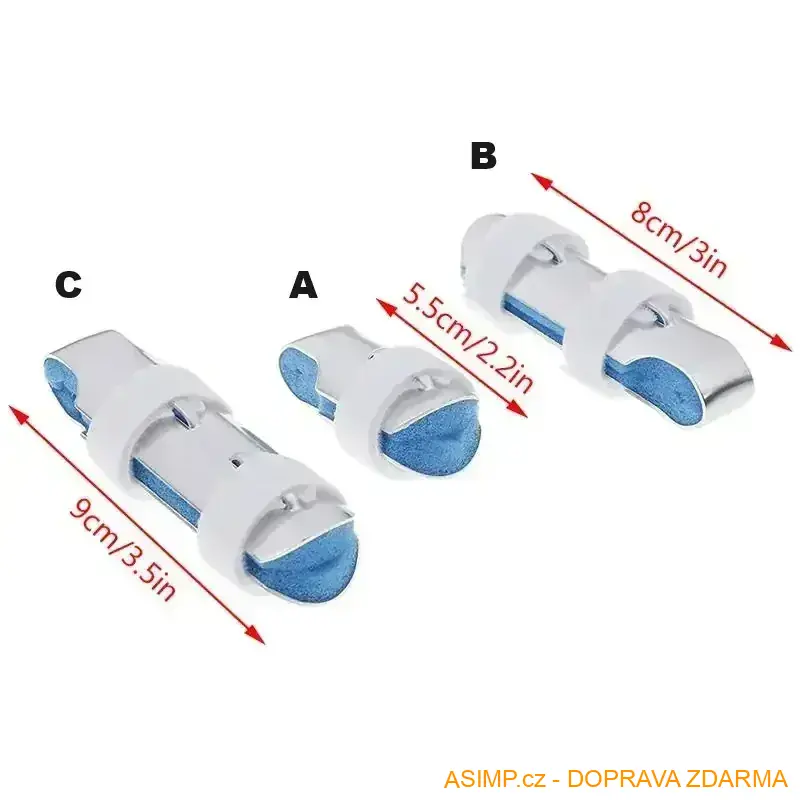 Hliníková ortéza - dlaha na prst (B) / A-003235 / DOPRAVA ZDARMA