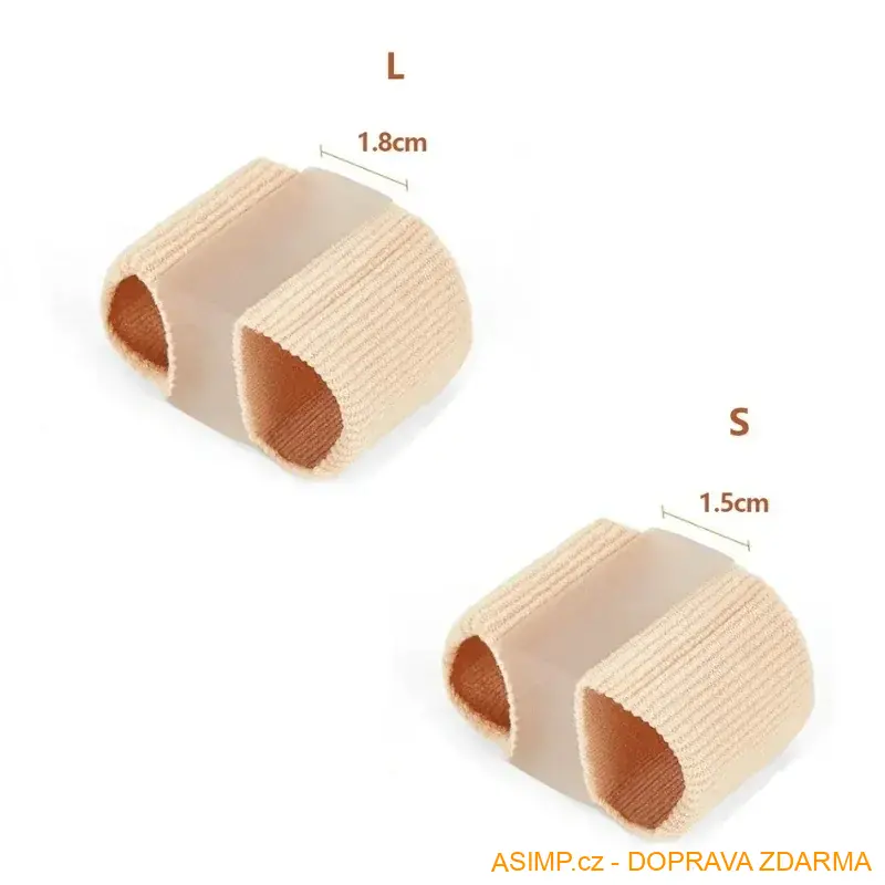 Korektor - separátor vbočeného palce (2 ks - S) / A-003276 / DOPRAVA ZDARMA