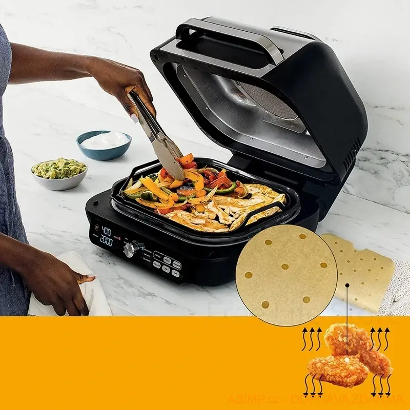 Pečicí papír do horkovzdušné fritézy (barva bílá - 50 ks) / A-004141 / DOPRAVA ZDARMA