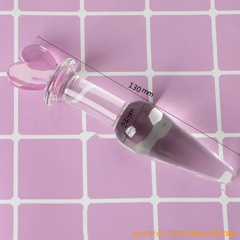 Skleněné dildo / A-004163 / DOPRAVA ZDARMA