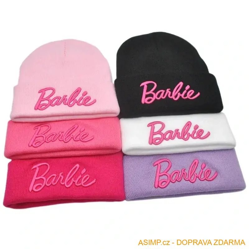 Zimní čepice - Barbie / A-004147 / DOPRAVA ZDARMA