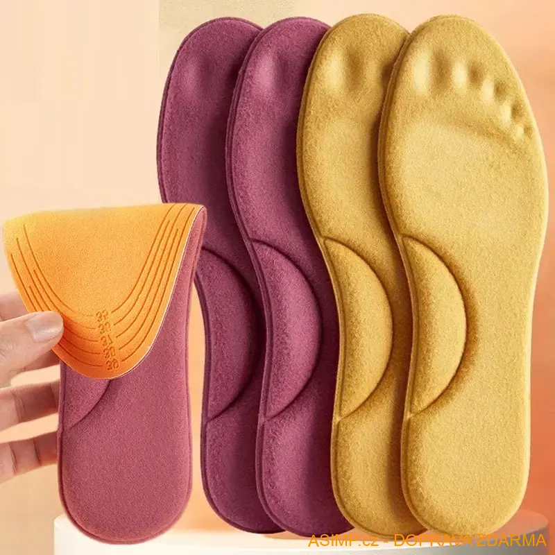 Samovyhřívané vložky do bot (žlutá / 45 - 46) / A-004033 / DOPRAVA ZDARMA