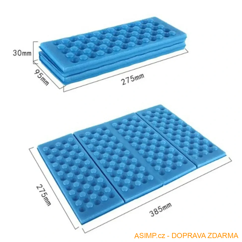 Outdoorová skládací podložka (barva - modrá) / A-004171 / DOPRAVA ZDARMA