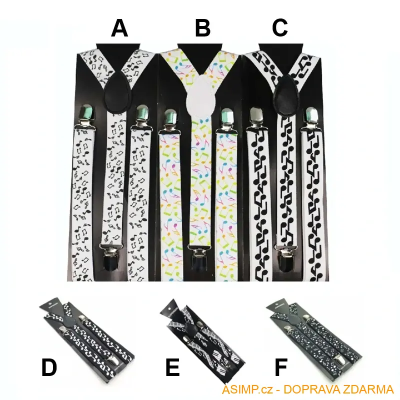 Unisex šle - Notičky (100 cm - varianta B) / A-004119 / DOPRAVA ZDARMA