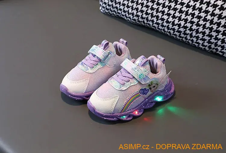 Dětské svítící tenisky Elsa Frozen 