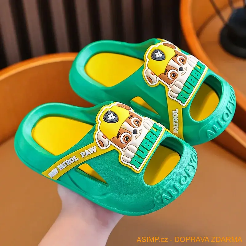 Dětské pantofle - tlapková patrola