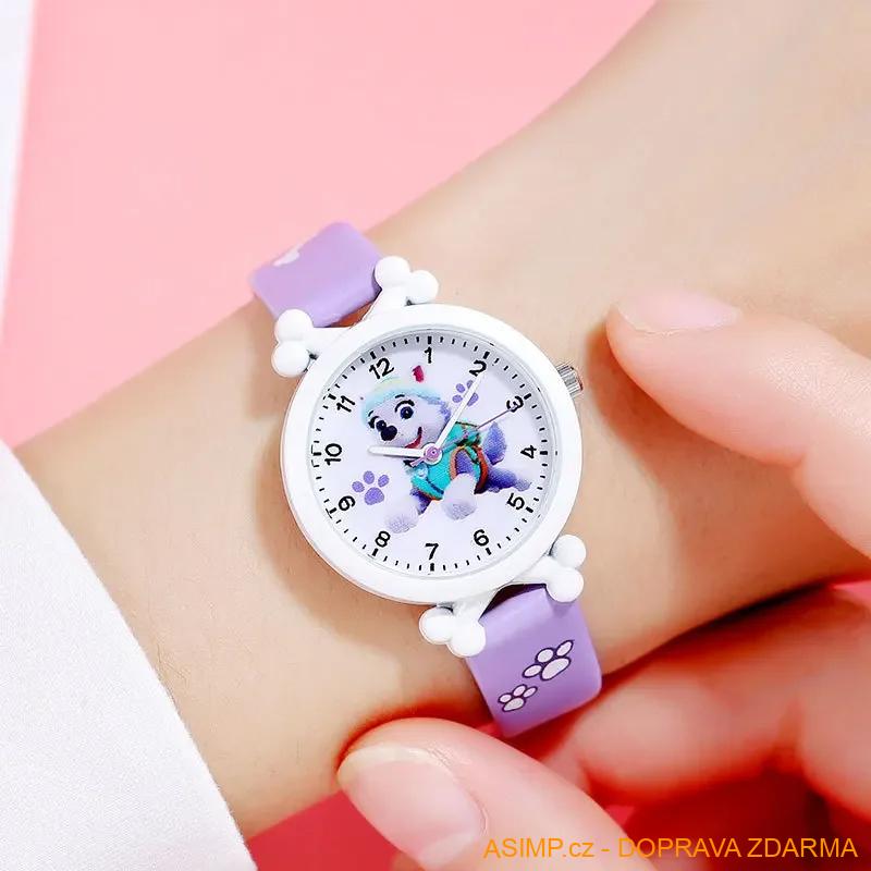Dětské hodinky - Tlapková patrola (barva černá) / A-004189 / DOPRAVA ZDARMA