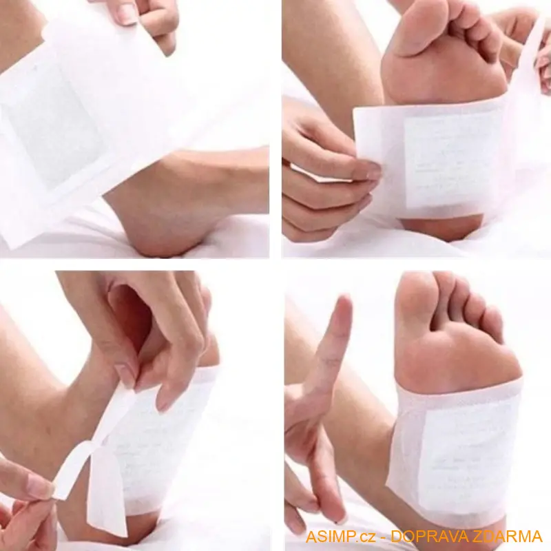 Detoxikační náplasti na nohy (50 ks) / A-000463 / DOPRAVA ZDARMA