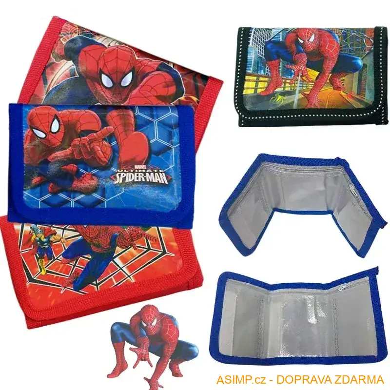 Dětská peněženka - Spiderman / A-000365 / DOPRAVA ZDARMA