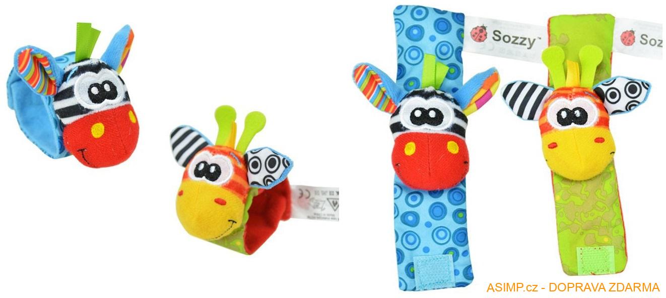 Dětský set chrastítka a ponožky