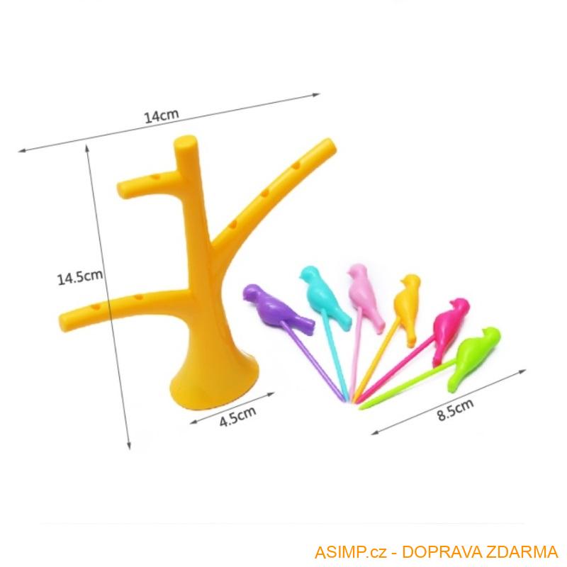 Párátka na jednohubky - ptáčkové (6 ks) / A-001535 / DOPRAVA ZDARMA