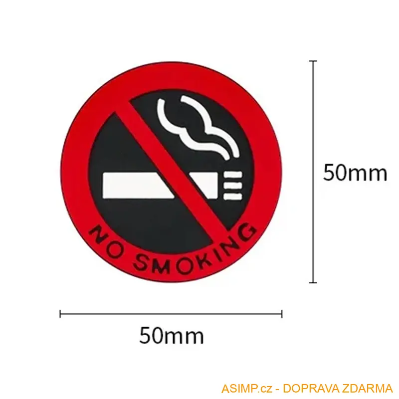 3D samolepka Zákaz kouření - No smoking (1 ks) / A-004080 / DOPRAVA ZDARMA