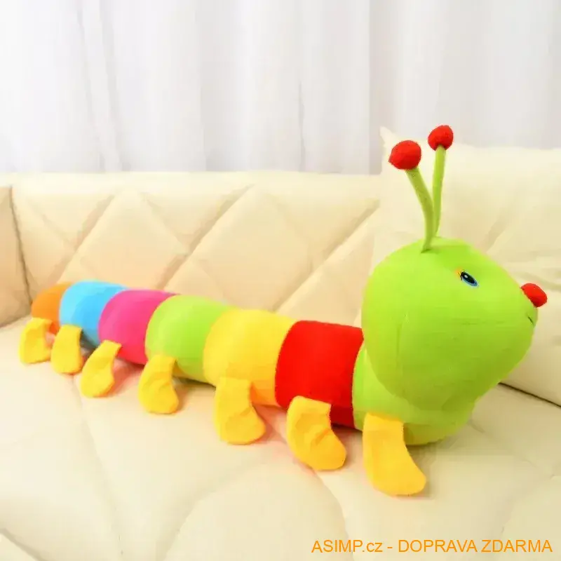 Plyšová hračka - Housenka (50 cm) / A-002005 / DOPRAVA ZDARMA