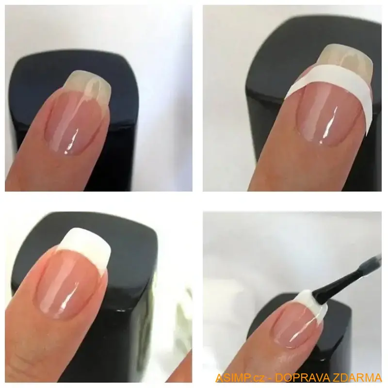 Francouzská manikúra (200 ks) / A-001009 / DOPRAVA ZDARMA