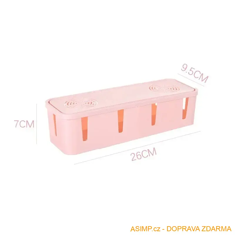 Bezpečnostní box na prodlužovací kabel - šedá / A-001678 / DOPRAVA ZDARMA