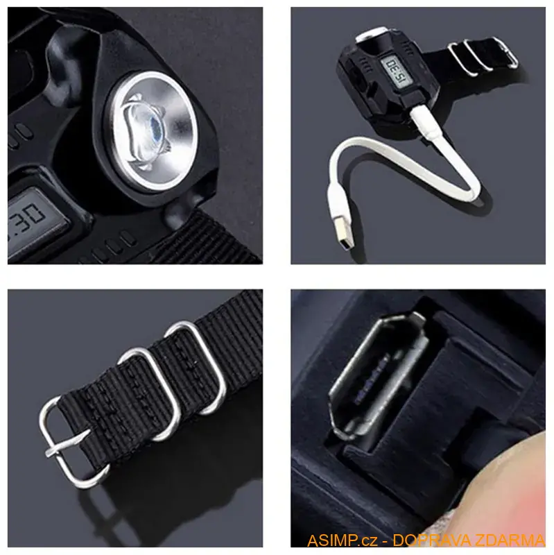 Taktické hodinky s LED svítilnou / A-004013 / DOPRAVA ZDARMA