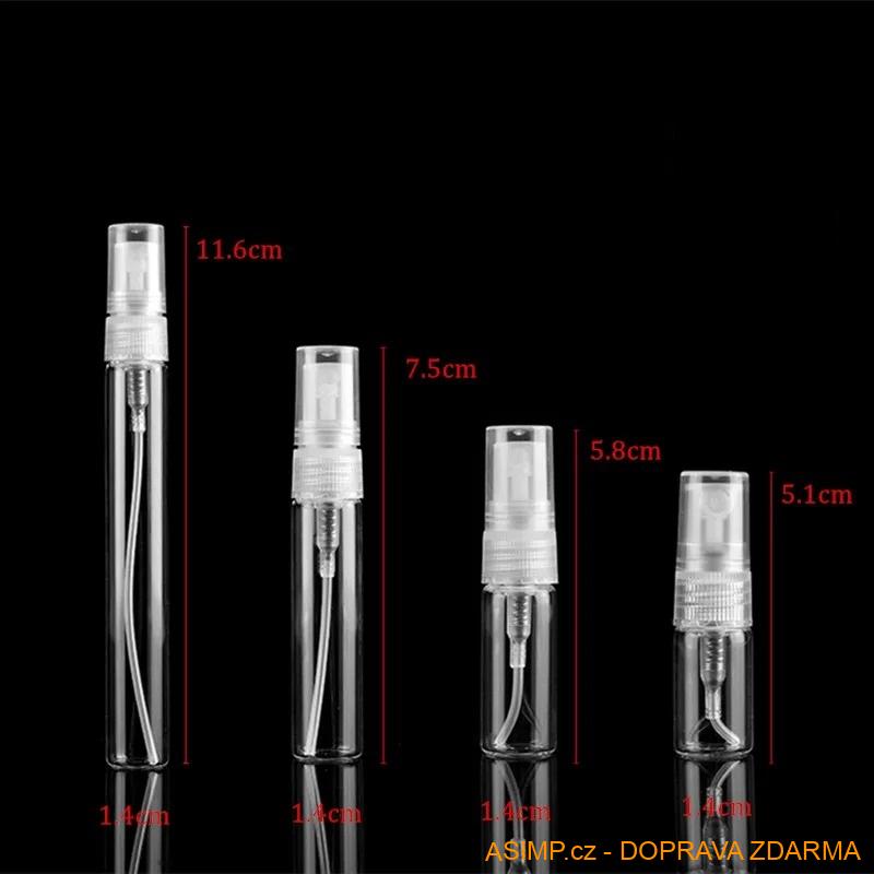 Skleněný flakon na parfém (5 ks) / A-000906 / DOPRAVA ZDARMA