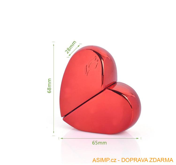 Flakon na parfém - Srdce / A-001547 / DOPRAVA ZDARMA