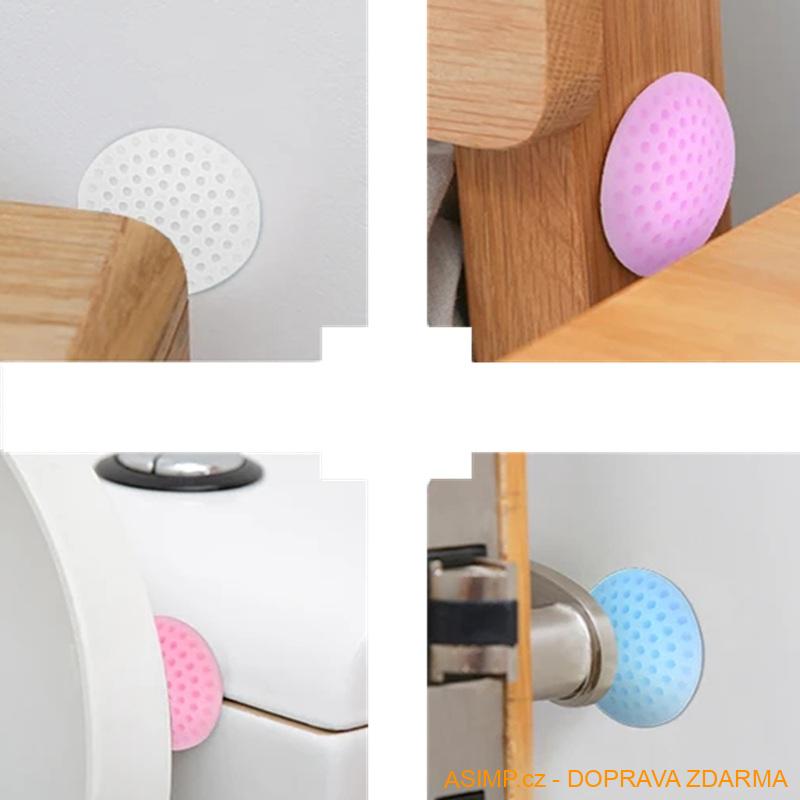 Silikonový chránič zdi - golfový míček (1 ks - modrá) / A-000396 / DOPRAVA ZDARMA