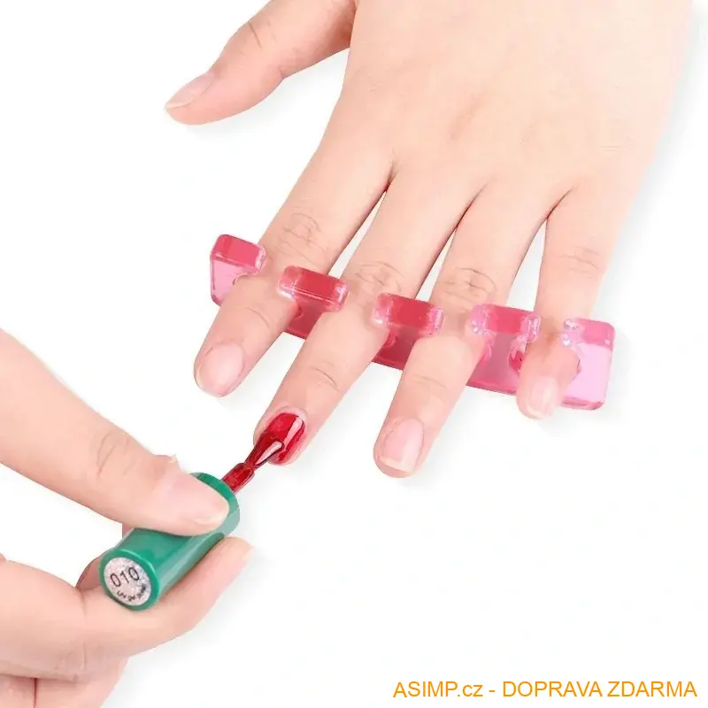 Silikonový oddělovač prstů (růžová - 3 páry) / A-000330 / DOPRAVA ZDARMA