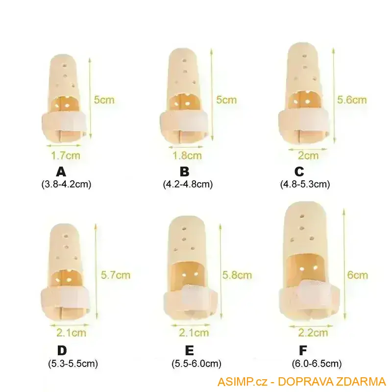 Nastavitelná ortéza - dlaha na prst (E) / A-000958 / DOPRAVA ZDARMA