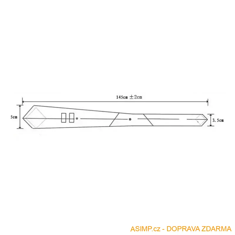 Pánská módní proužkovaná kravata (bílomodrá) / A-000612 / DOPRAVA ZDARMA