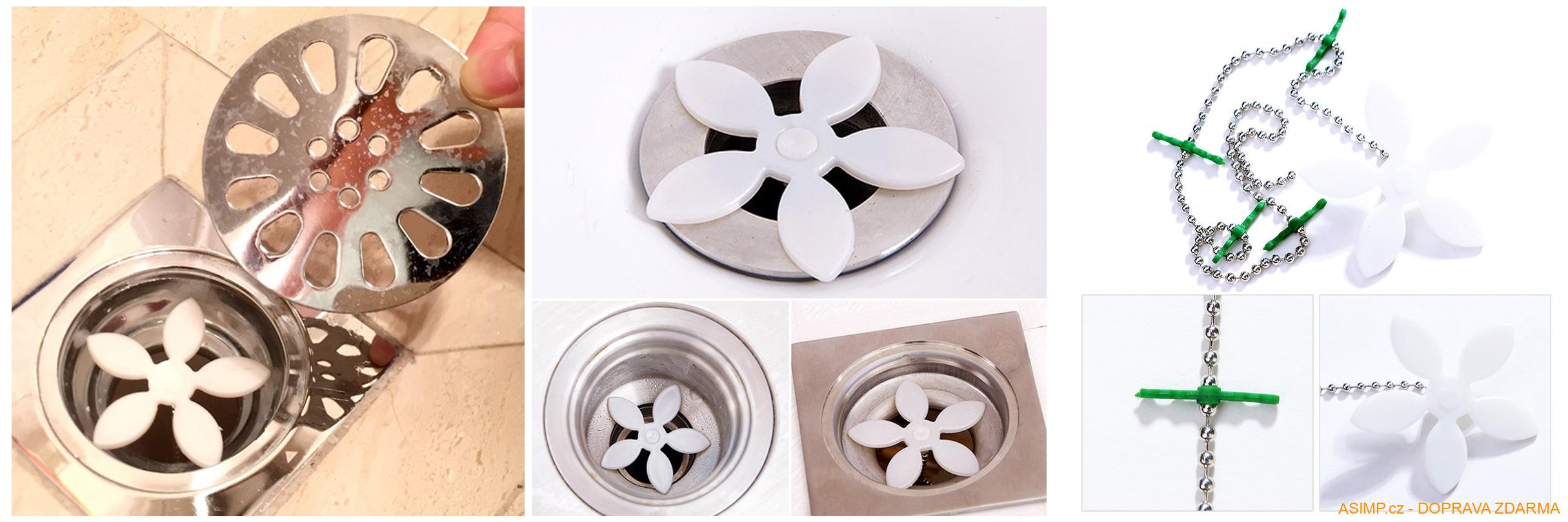 Čistič odpadu - květina (2 ks) / A-000637