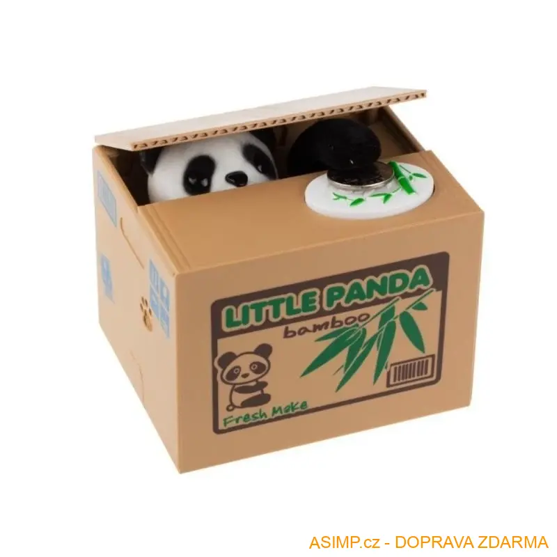 Elektronická kasička - Panda zloděj / A-001481 / DOPRAVA ZDARMA