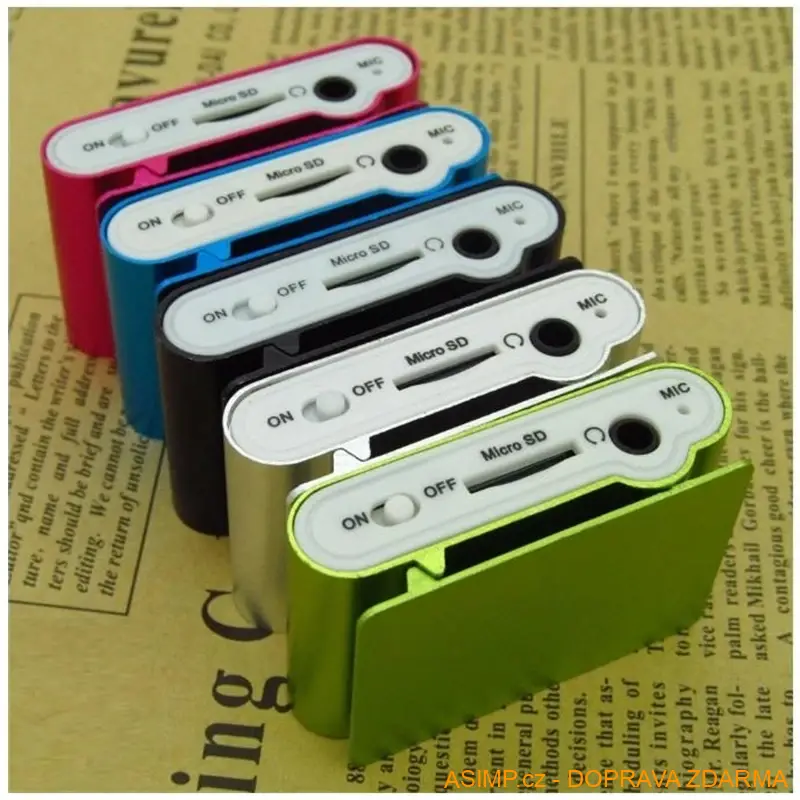 Mini MP3 přehrávač (zelená) / A-001064 / DOPRAVA ZDARMA