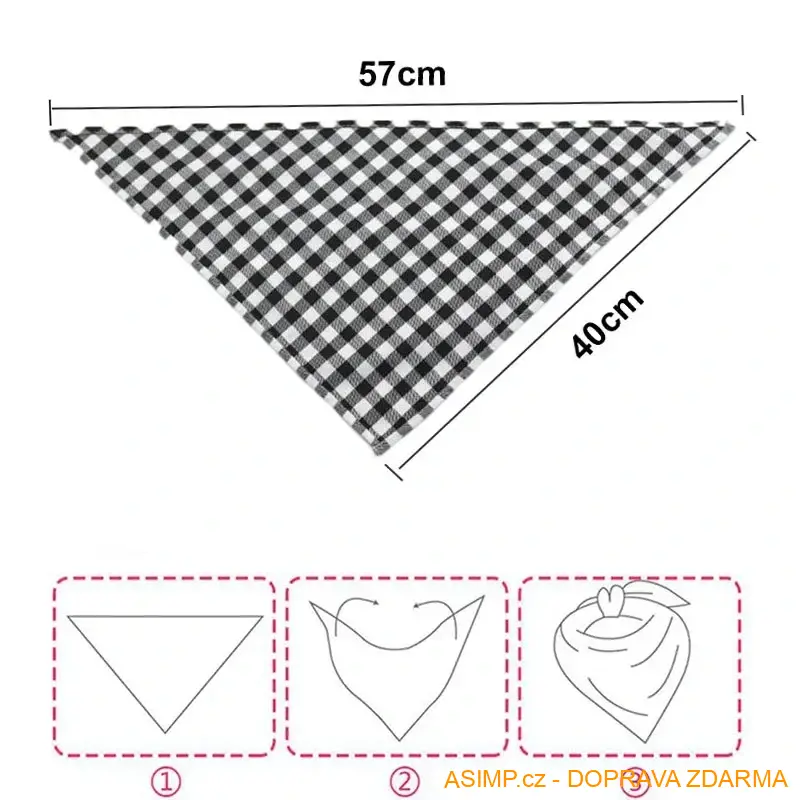 Šátek pro psy a kočky (varianta M) / A-002158 / DOPRAVA ZDARMA