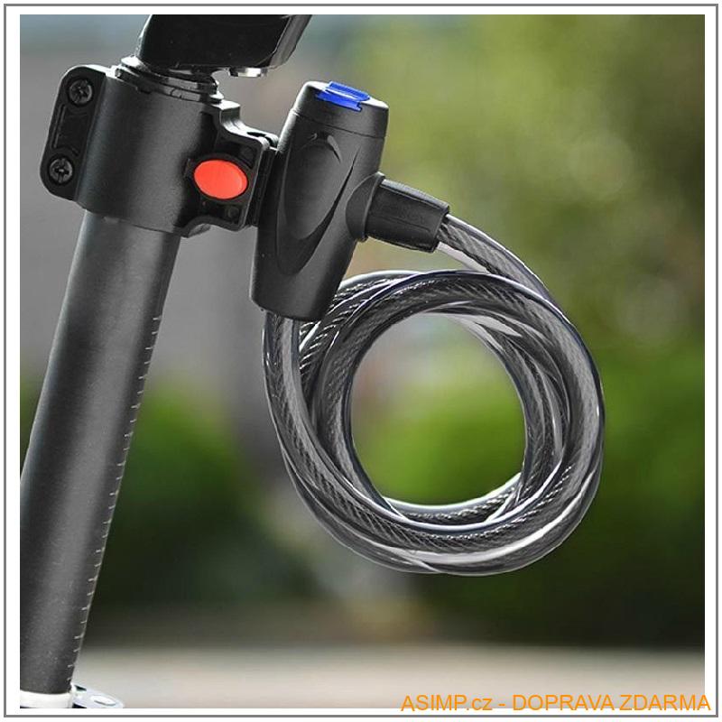 Lankový zámek na kolo (90 cm)