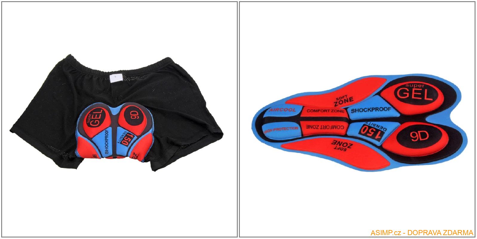 Unisex cyklo šortky