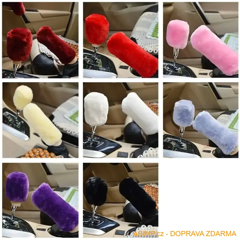 Potah na řadící páku a ruční brzdu (barva červená)/ A-001262 / DOPRAVA ZDARMA