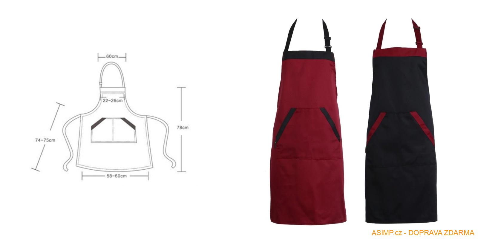 Unisex kuchyňská zástěra / A-001995 / DOPRAVA ZDARMA