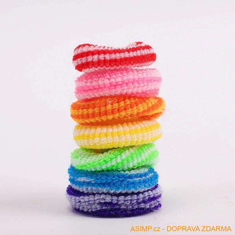 Gumičky do vlasů (100 ks) / A-003051 / DOPRAVA ZDARMA