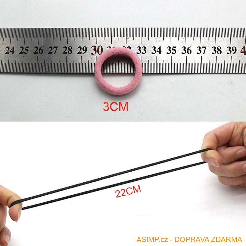 Gumičky do vlasů (100 ks) / A-000912 / DOPRAVA ZDARMA