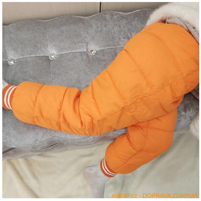 Dětské zateplené kalhoty / A-000602