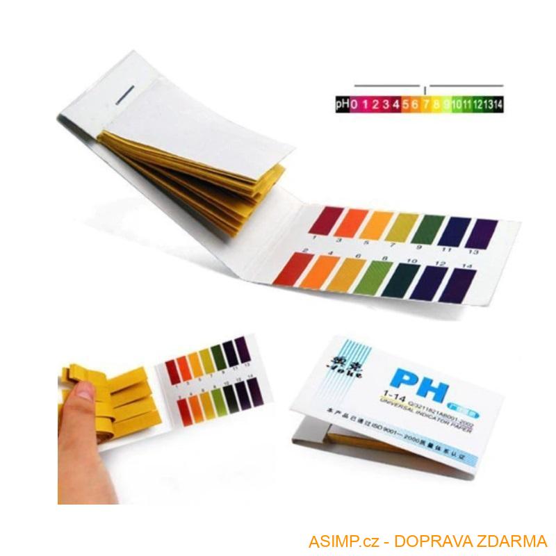 Testovací proužky pH (80 ks) / A-001289 / DOPRAVA ZDARMA