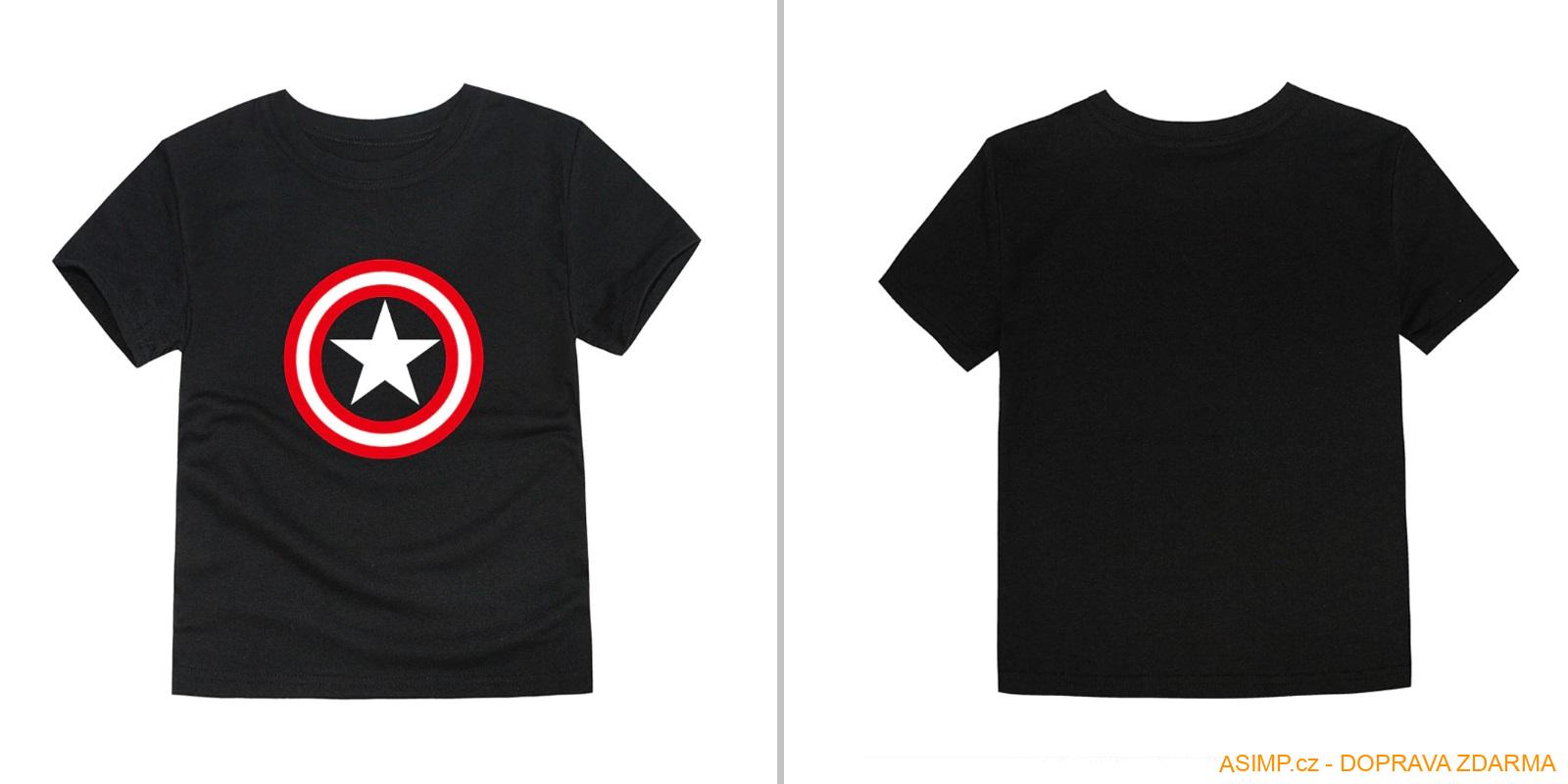 Dětské tričko - Kapitán Amerika / A-000678 / DOPRAVA ZDARMA