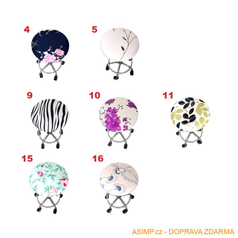Kulatý potah na židli / A-000977 / DOPRAVA ZDARMA