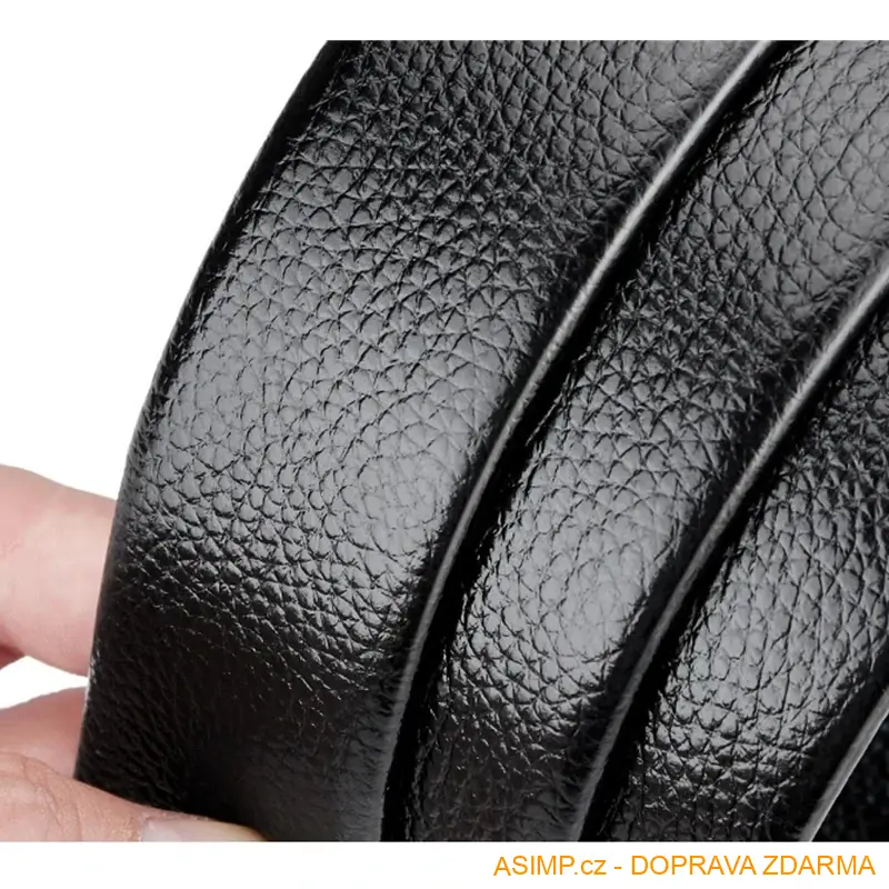 Pánský nastavitelný kožený pásek (varianta K - délka 130 cm) / A-004120 / DOPRAVA ZDARMA