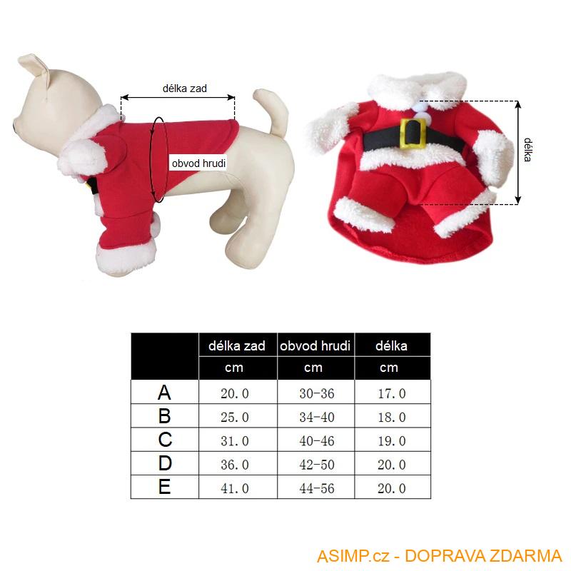 Vánoční obleček pro psy / A-001021e