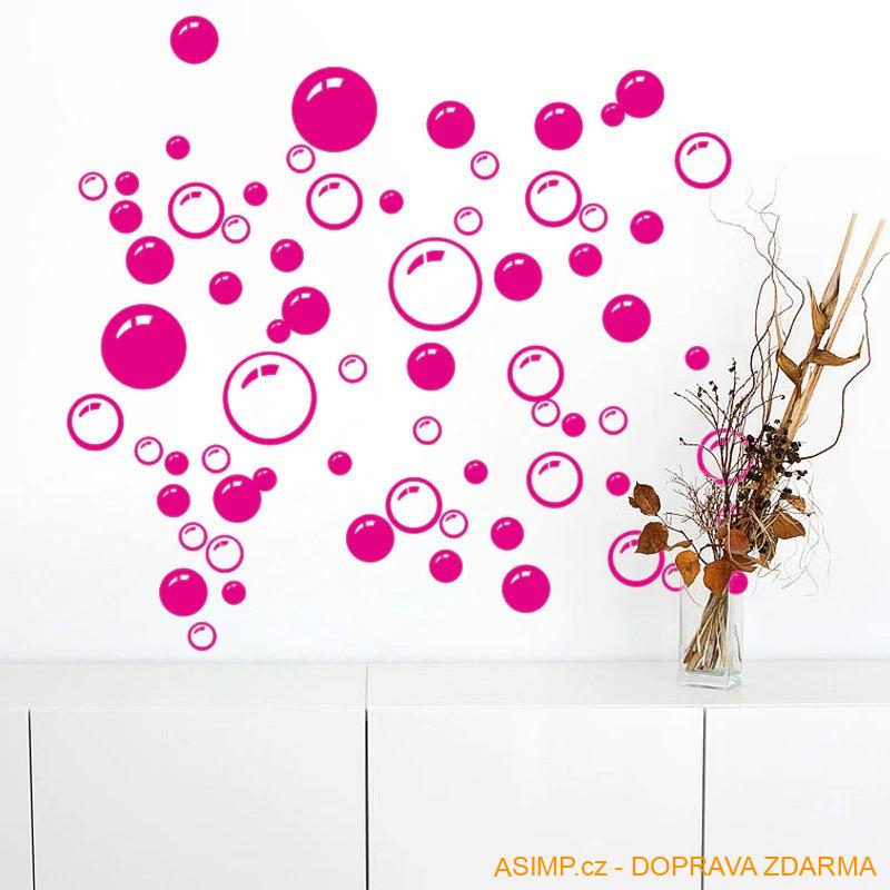 Samolepicí dekorace - Bubliny / A-001138 / DOPRAVA ZDARMA