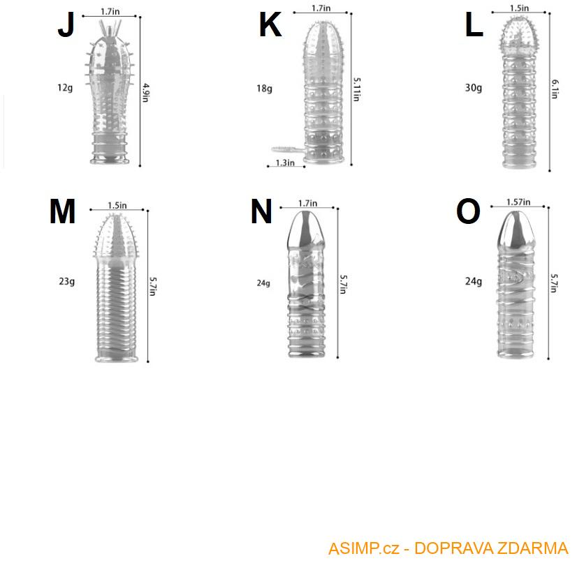 Stimulační kondom / A-001164 / DOPRAVA ZDARMA